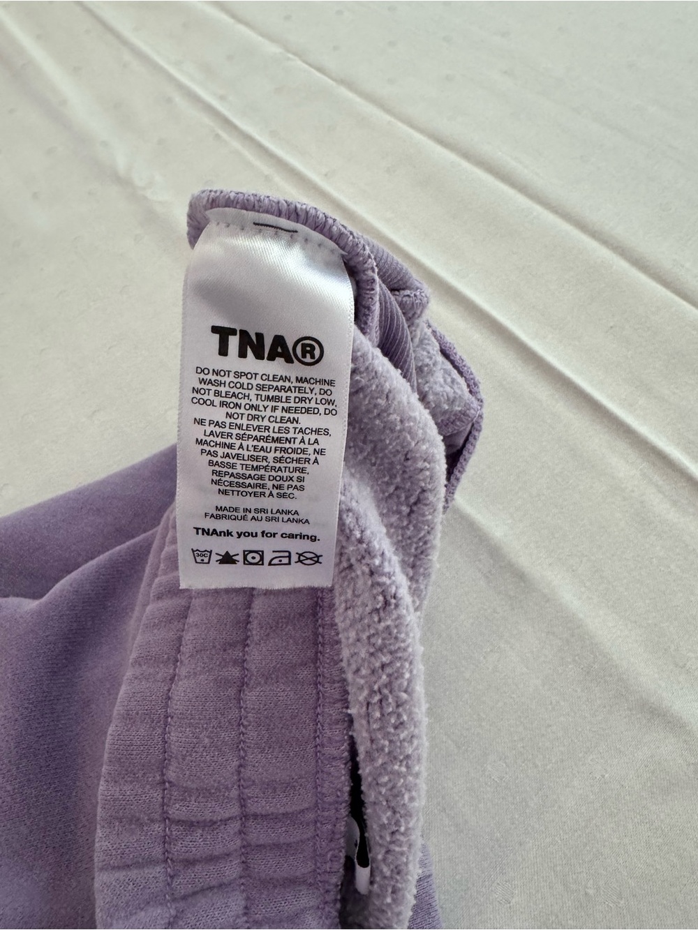 TNA Aritzia Purple Drawstring Athletic Shorts - Picture 3 of 3